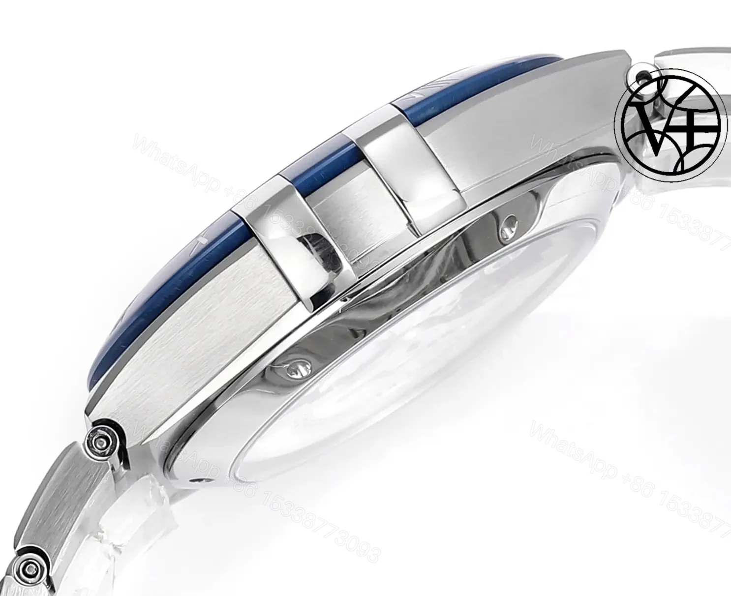 View 6 of Omega Blue Dial Stainless Steel Bracelet OMEGA-BLU-SS1800