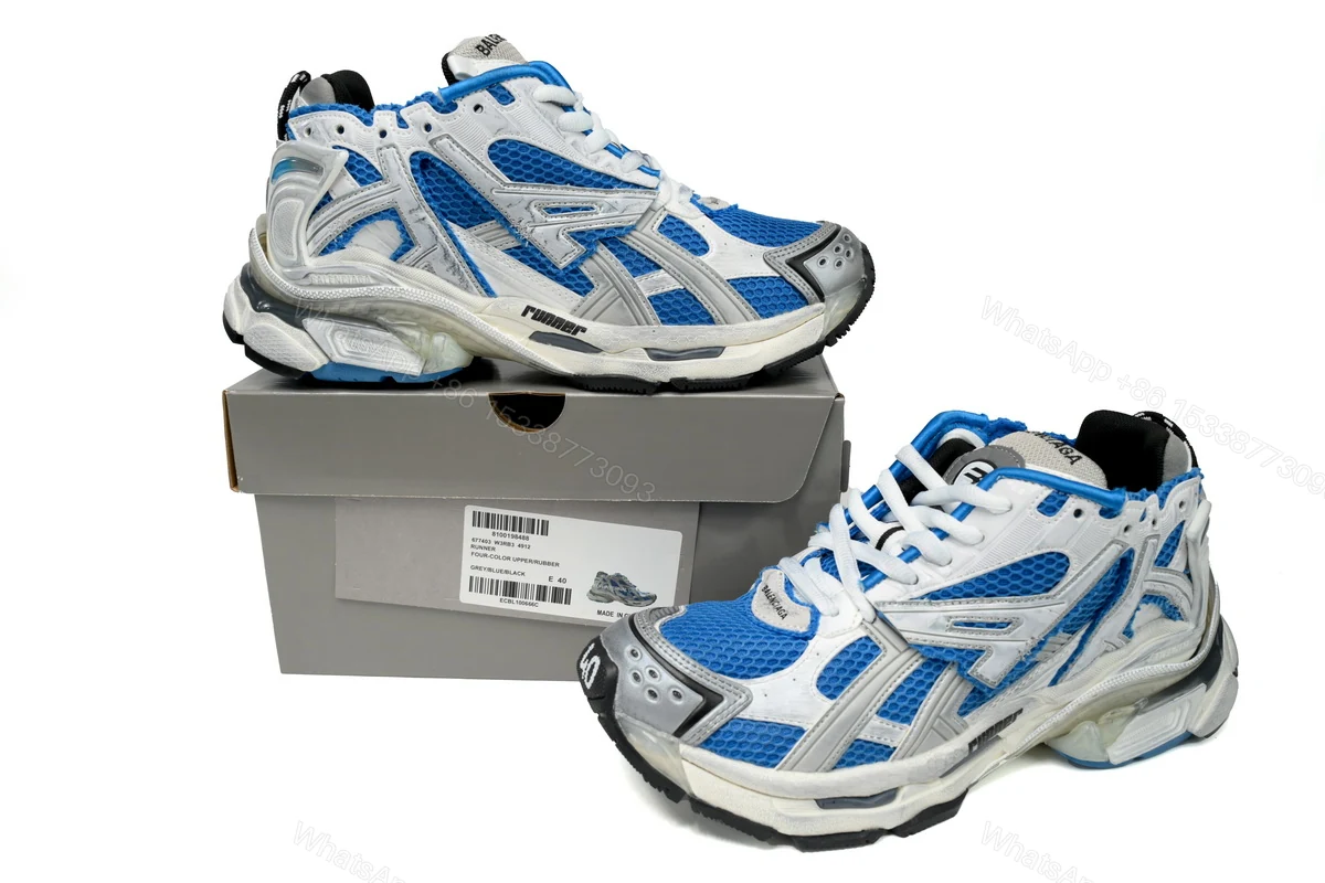 View 2 of Balenciaga Runner White Blue