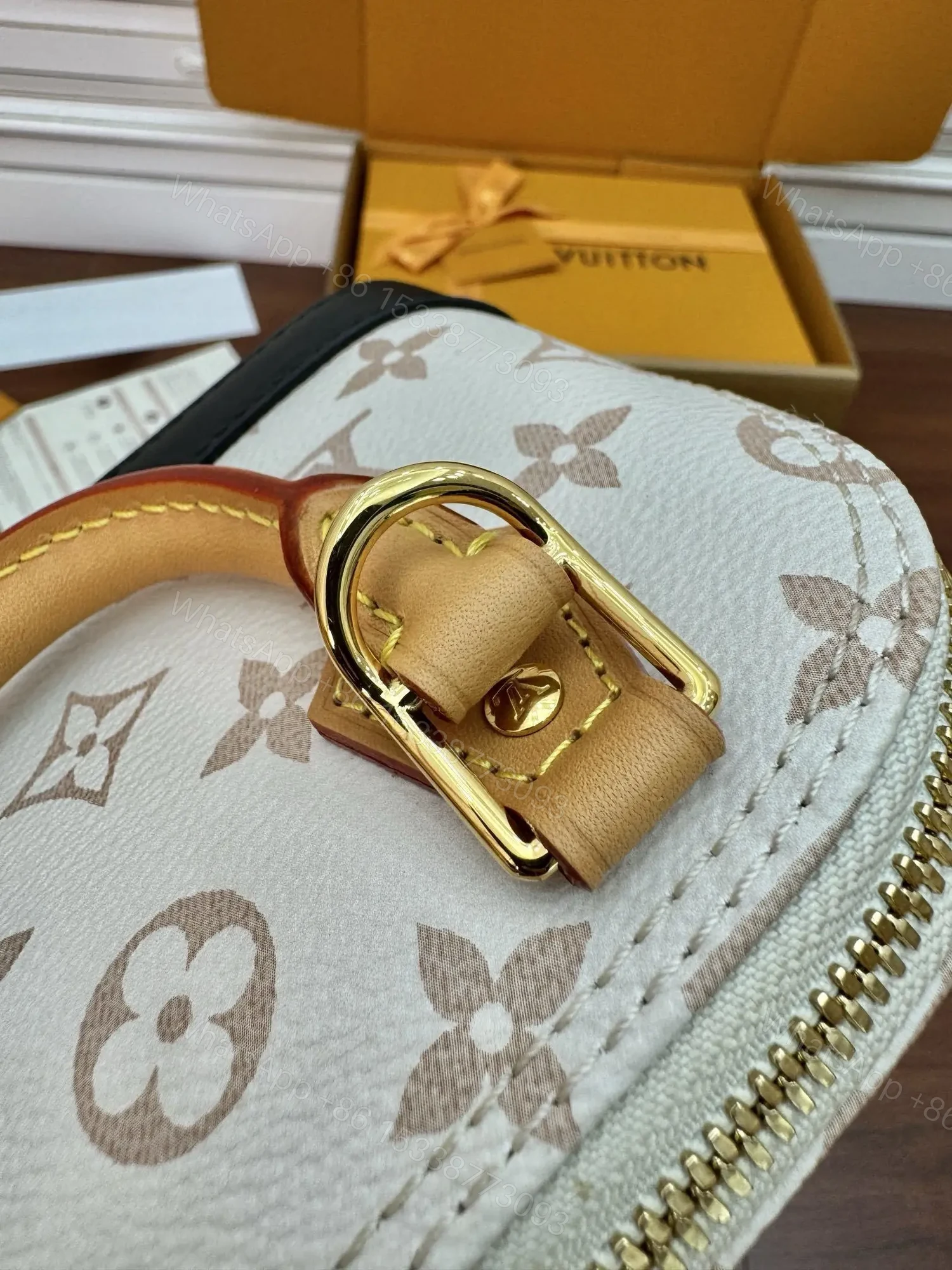 View 3 of Louis Vuitton Nano Alma handbag in Monogram Dune canvas