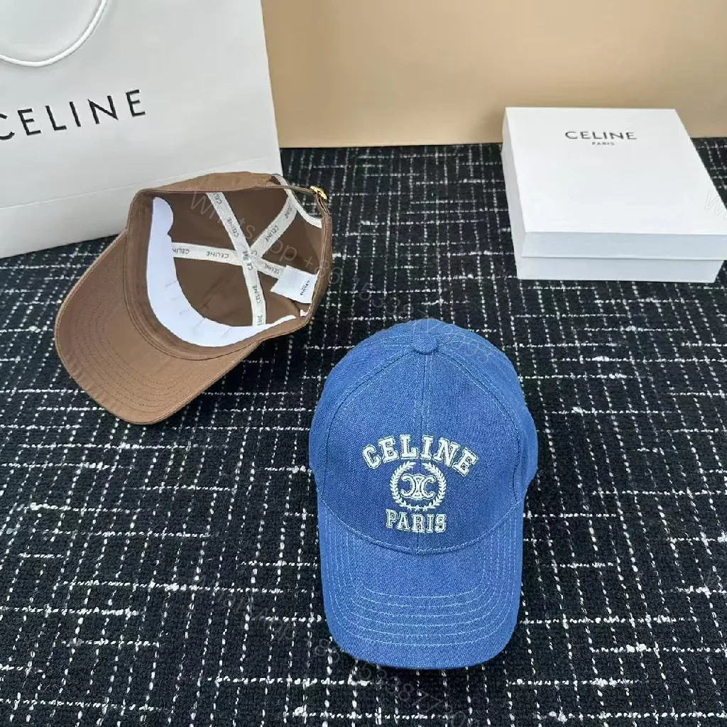 View 2 of Navy Cotton-Blend Structured Cap with Crest Embroidery