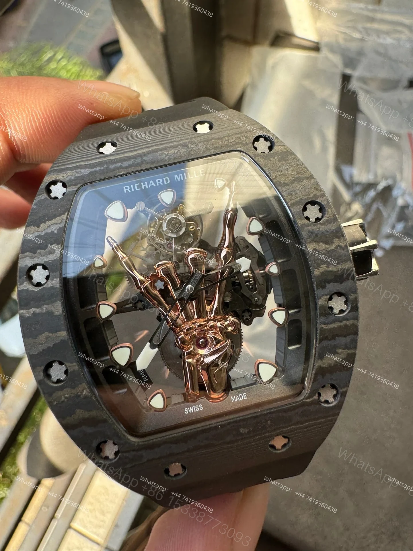 View 8 of Super Clone Richard Mille RM 66 Flying Tourbillon Devil’s Hand 1:1 Replica Watch