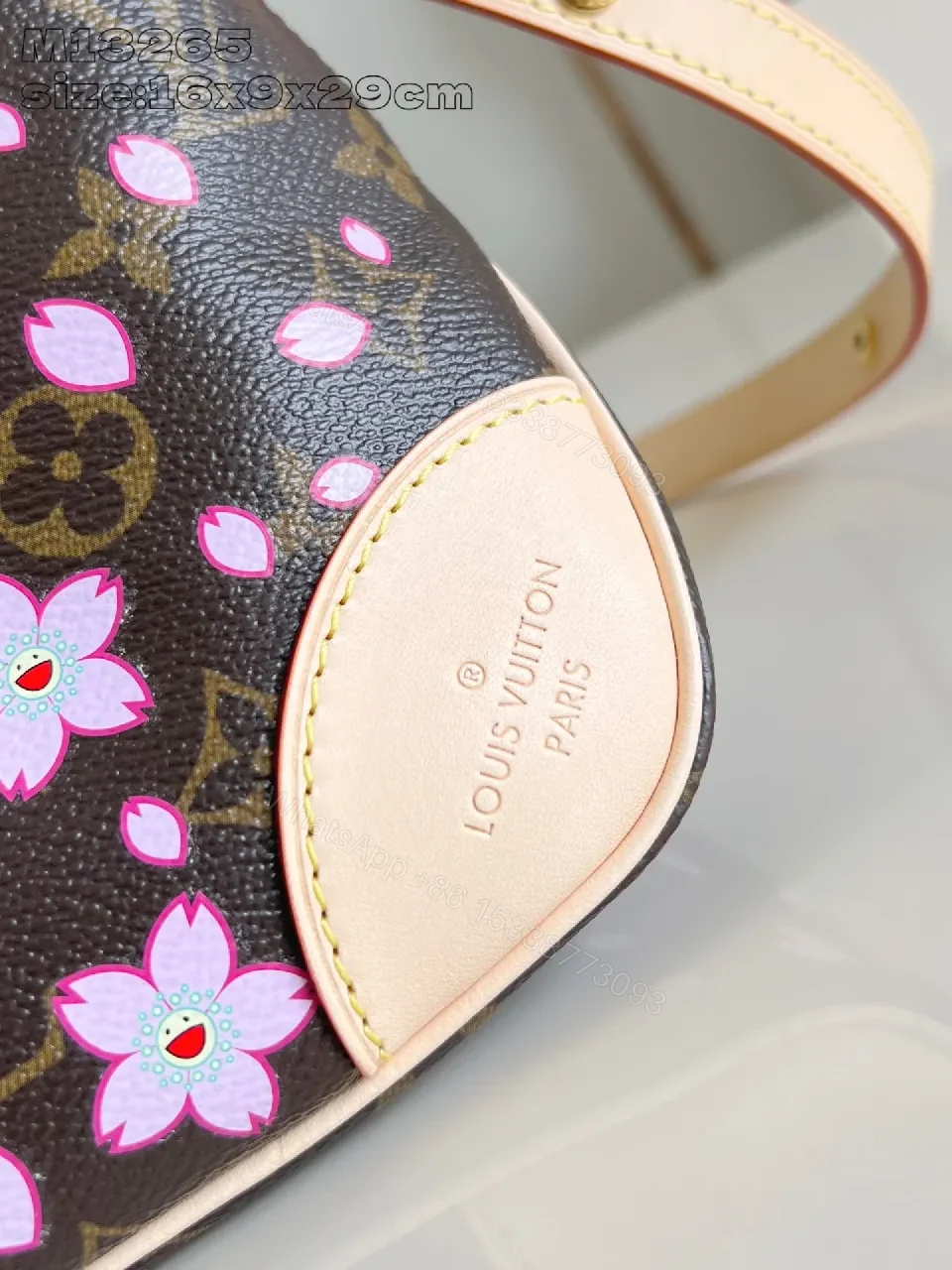 View 5 of Chic Floral Pouch Bag: Monogrammed & Floral Accent Carry