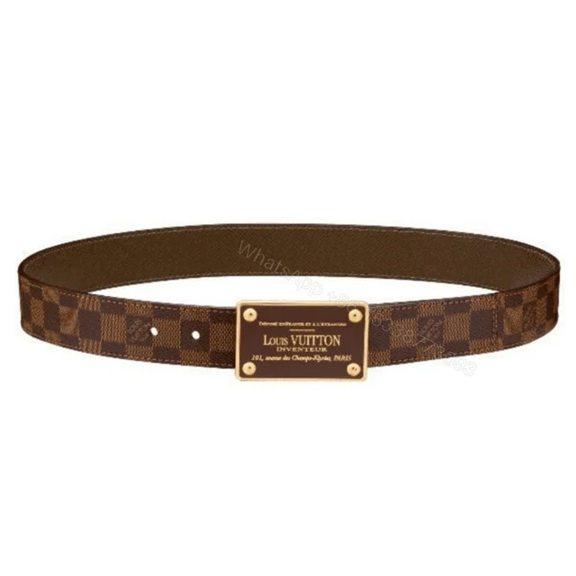 LOUIS VUITTON INVENTEUR DAMIER EBENE/GRAPHITE BELT – B159 — view 1