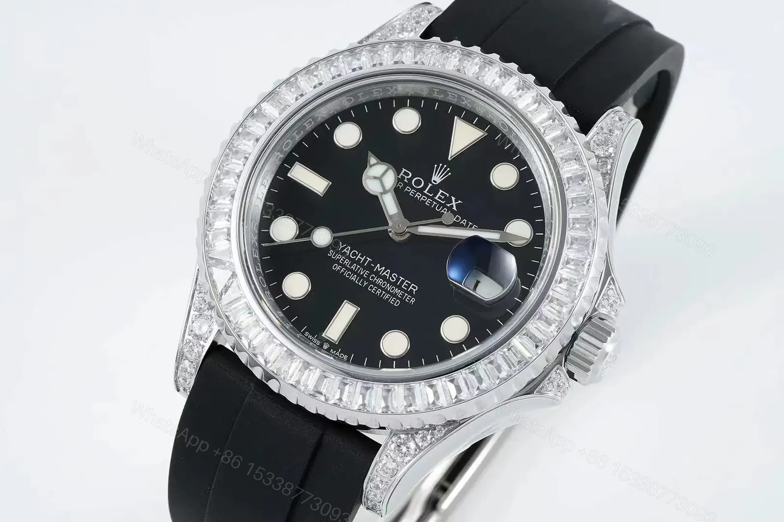 View 2 of Rolex Yacht-Master 42 226679TBR White Gold TBR Diamond Bezel 42mm RLX-YM-226679TBR-WG-DIA42-V2