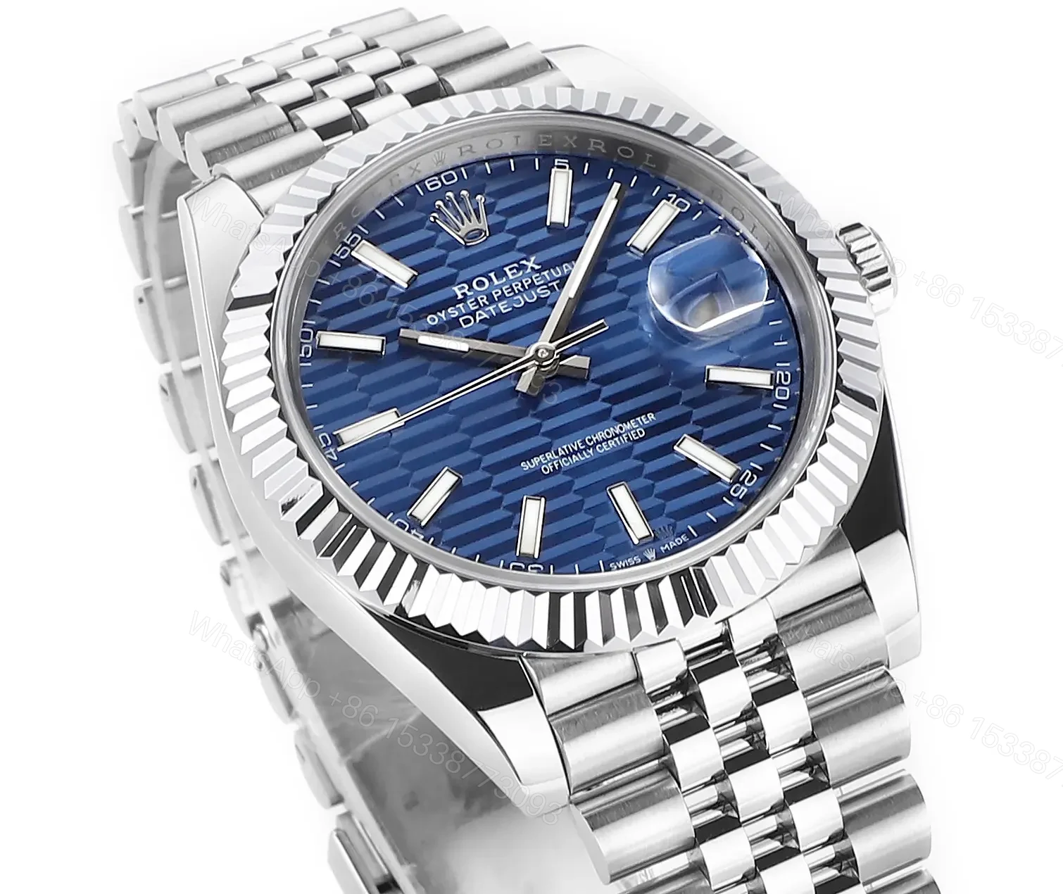 View 2 of JH Factory Clean Factory DDF Blue Classic Datejust 41mm Watch