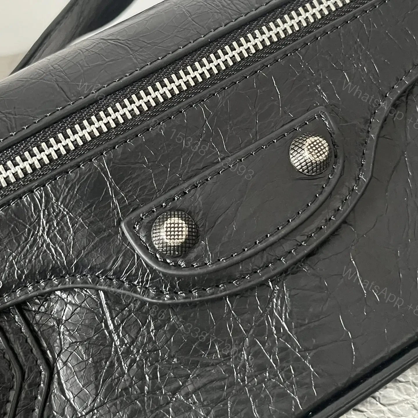 View 10 of 高仿Balenciaga*LeCagole2024新款法棍包黑色S