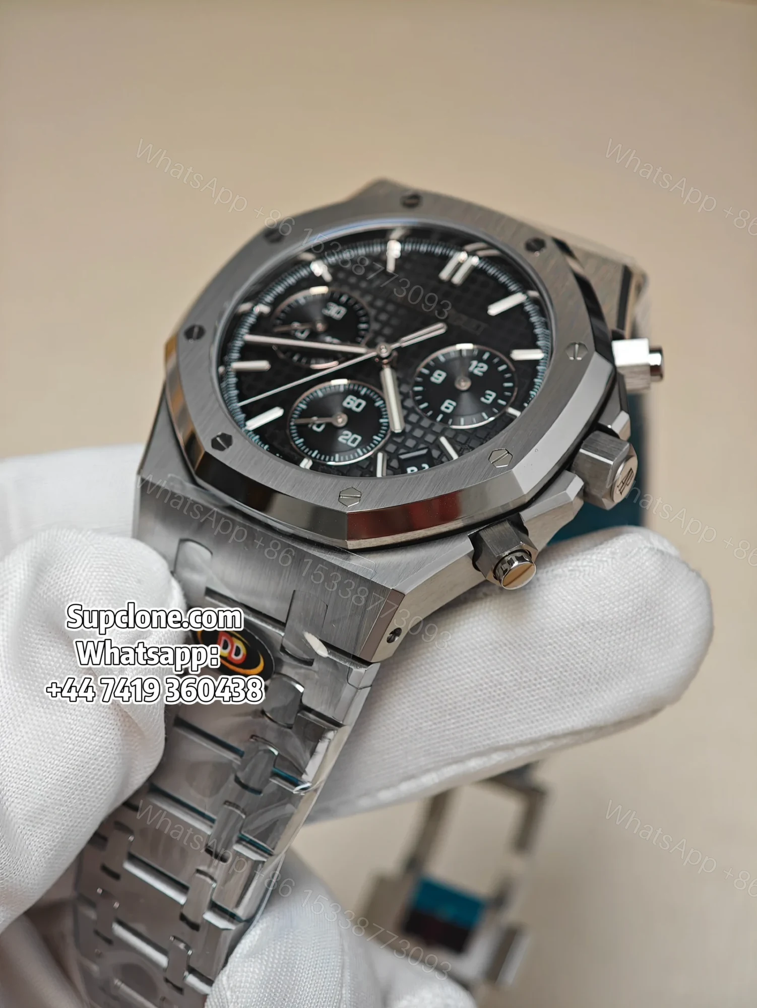 View 3 of Audemars Piguet Super Clone Royal Oak Black Dial 26240 Chronograph 41mm