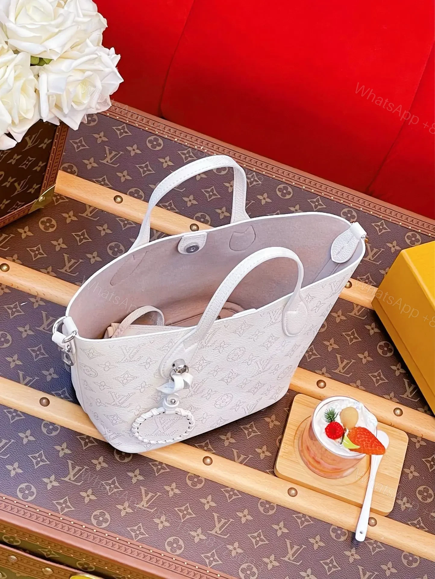 View 4 of Louis Vuitton Blossom PM Mahina leather 2-way shoulder bag