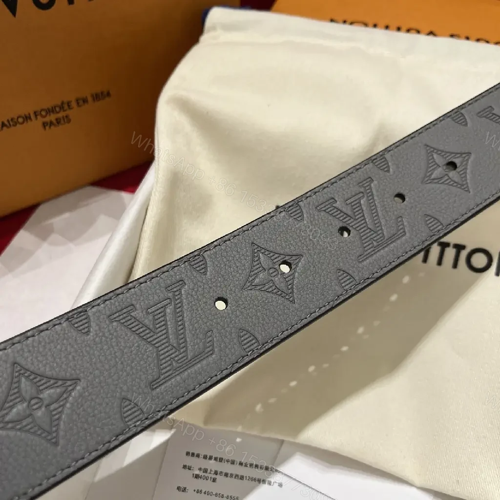 View 7 of Statement Monogram Belt: Leather, Modern Buckle, Premium Visually Bold