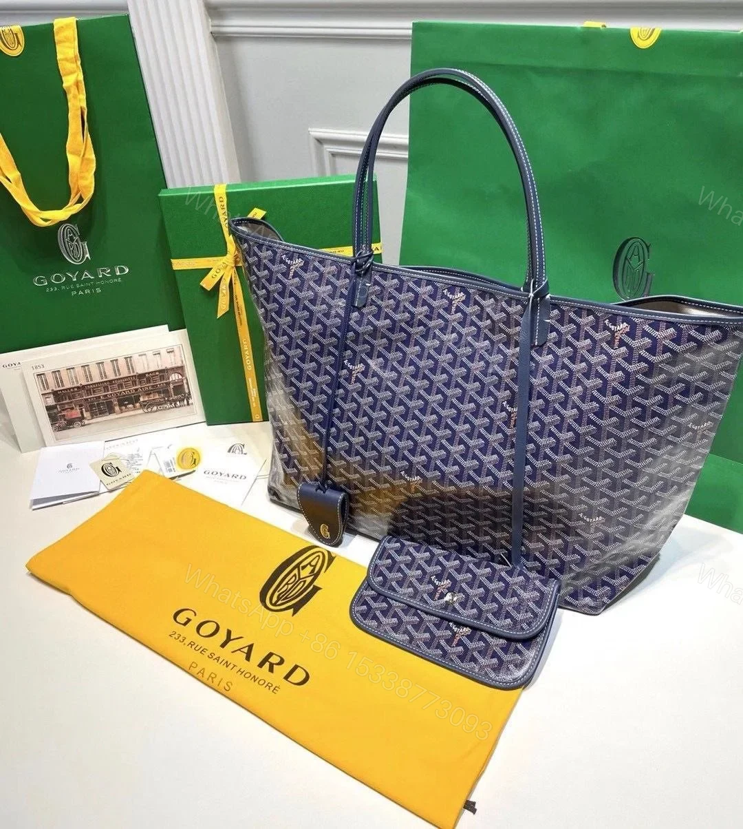 Goyard Canvas Leather Handbag — view 1