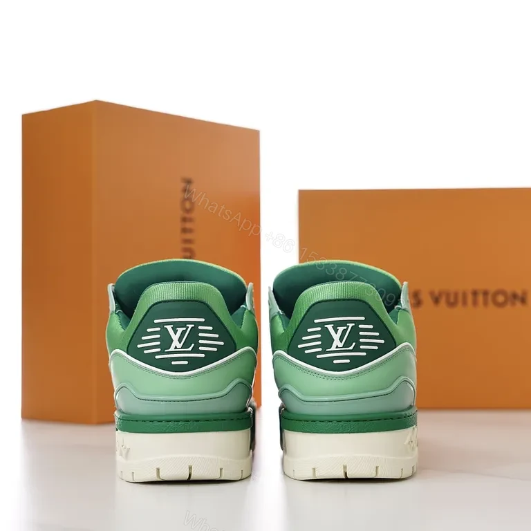 View 6 of Green Platform Sneaker: Luxe Craft, Subtle LV Cues