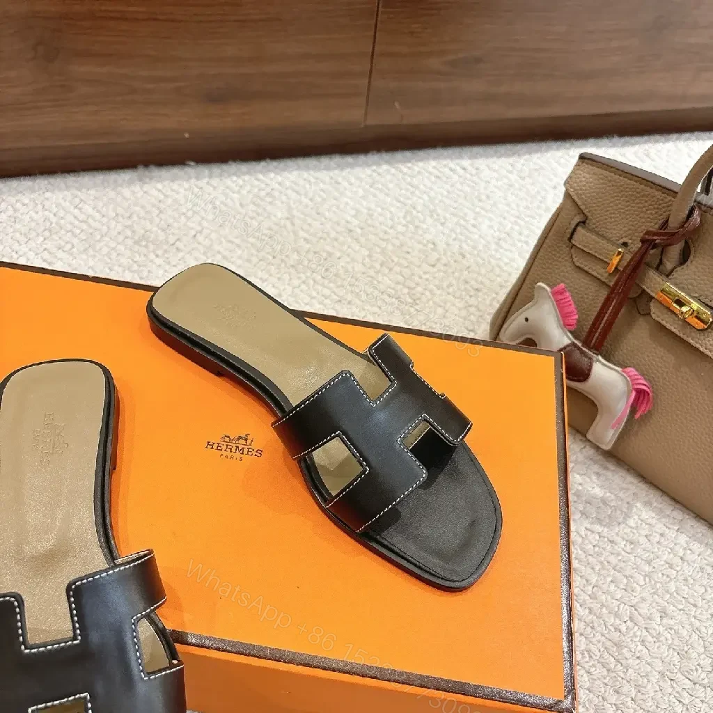 View 4 of Open-Back Leather Slide: Minimalist Luxury Comfort