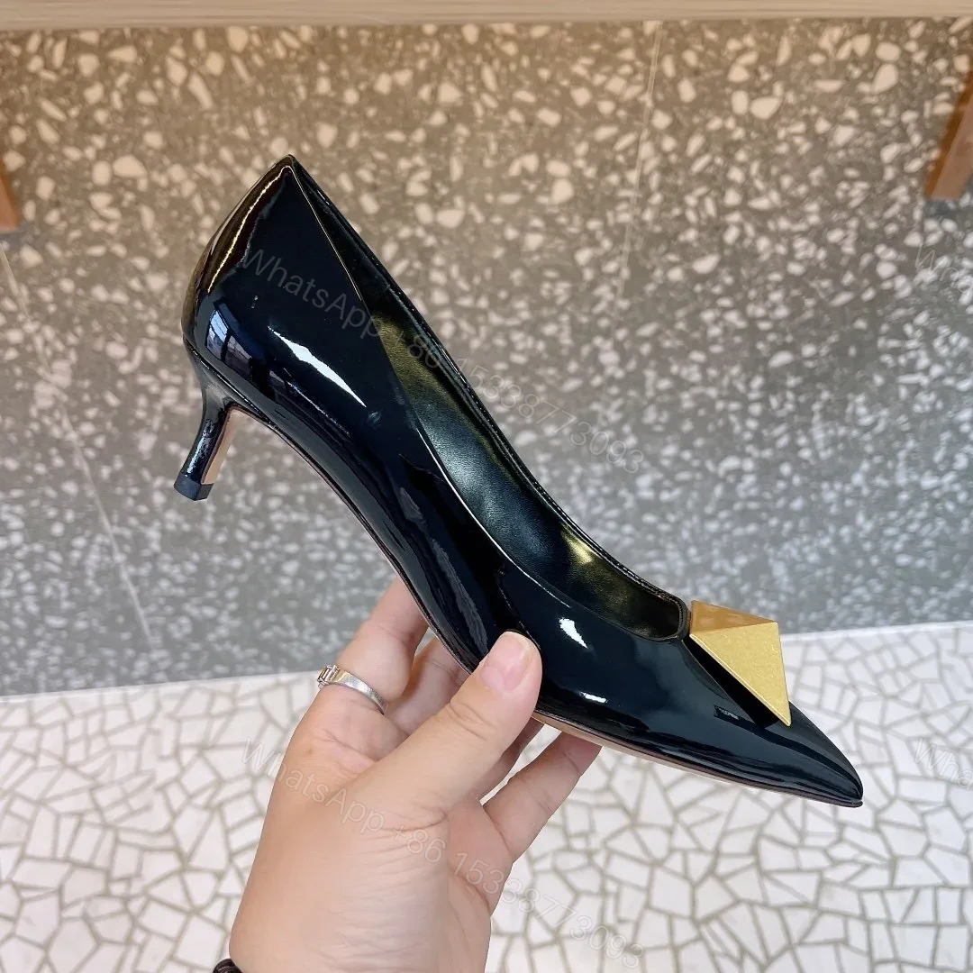 View 6 of Valentino Women Black Patent Leather Flats
