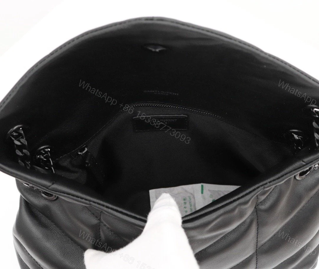 View 4 of Saint Laurent Medium Loulou Puffer Quilted Chain Bag