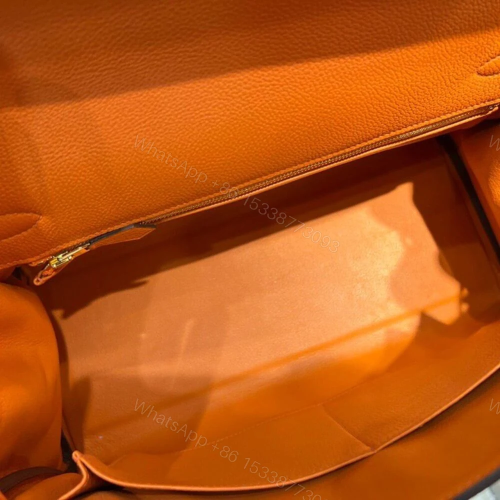 View 5 of Hermes Kelly Gold Hardware Orange Epsom 35Cm