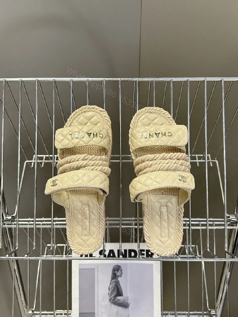 View 9 of Quilted Sandal with Rope Detail – Elevated Summer Style