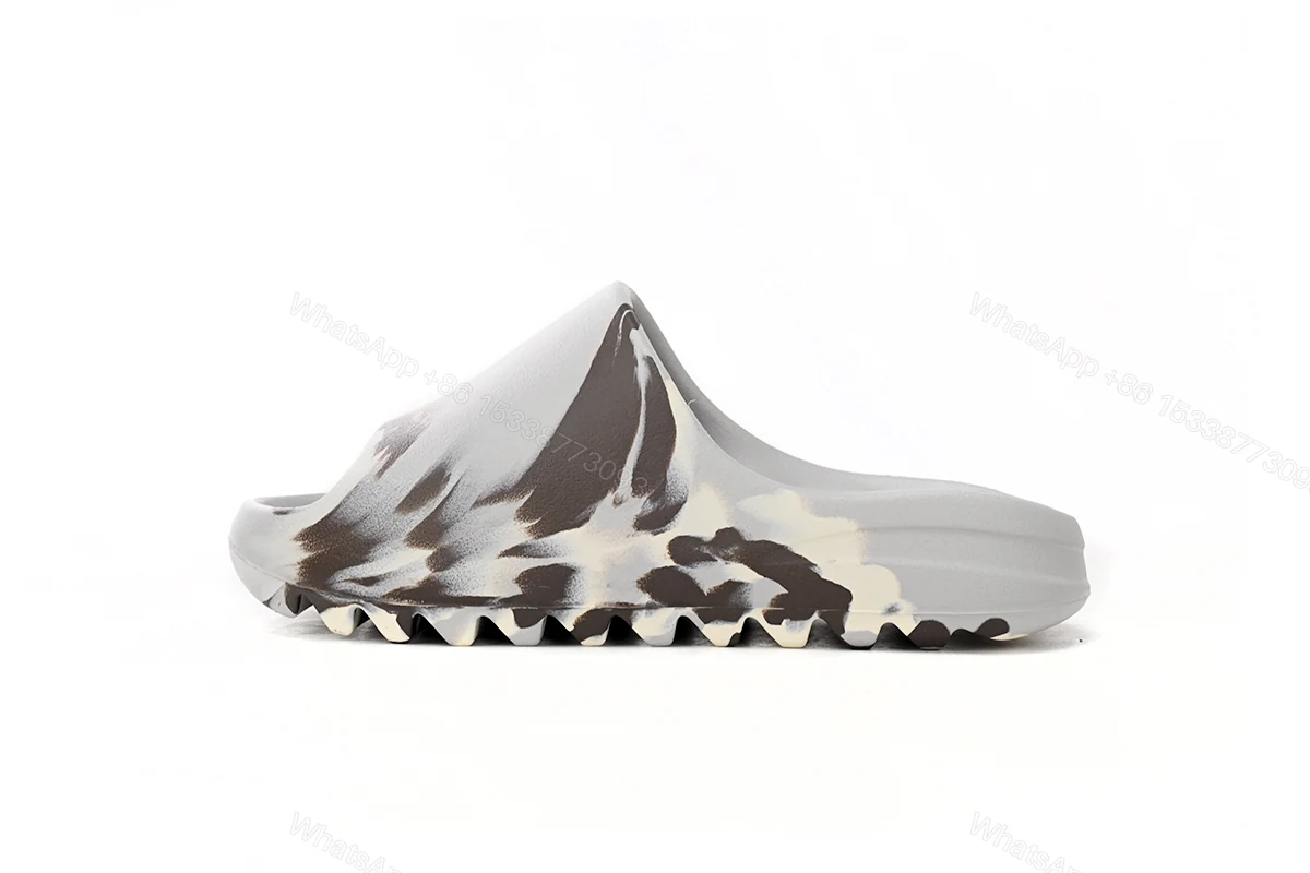 View 11 of Yeezy Slide Enflame Oil Painting White Grey GZ5553