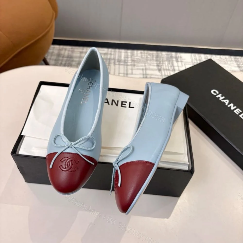 View 7 of Chanel Ballerine Blue Maroon