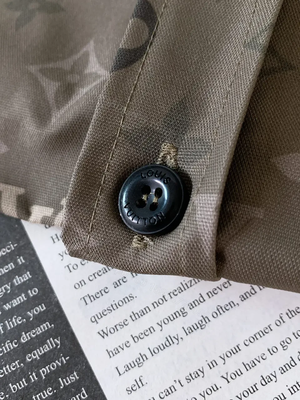 View 8 of Olive Monogram Jacket: Modern Luxury, All‐Day Comfort
