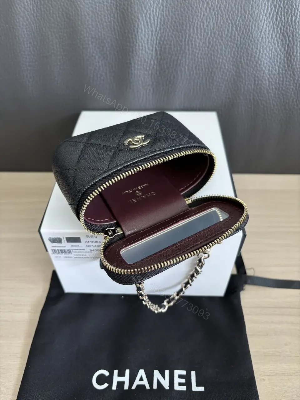 View 4 of Compact Quilted Chain-Linked Flap Bag: Luxe Mini Crossbody