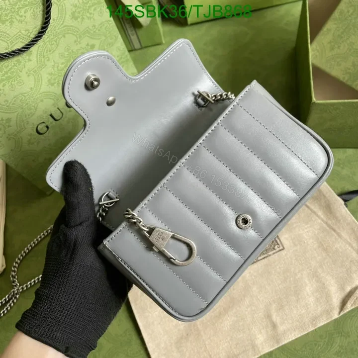 View 26 of Gucci Super Mini Bag in Blue Matelassé Chevron Leather with Silver-Toned Hardware 496474