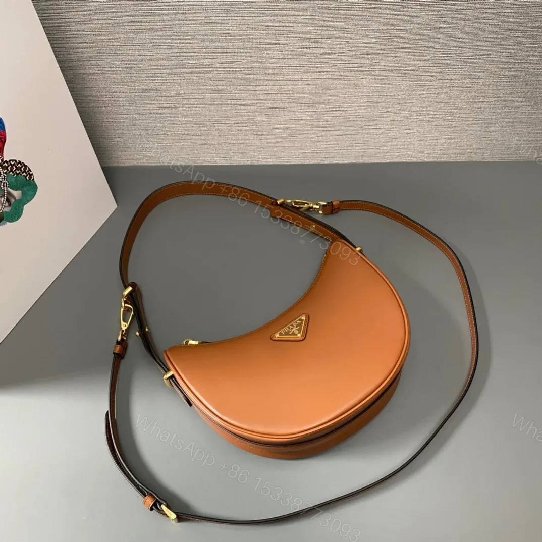 View 3 of Prada Arque Small Leather Shoulder Bag
