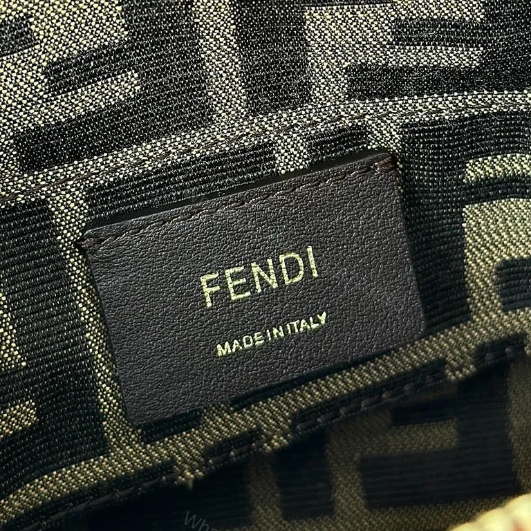 View 8 of Coral Mini Bag: FENDI Roma Sparkle Top Handle Carryall