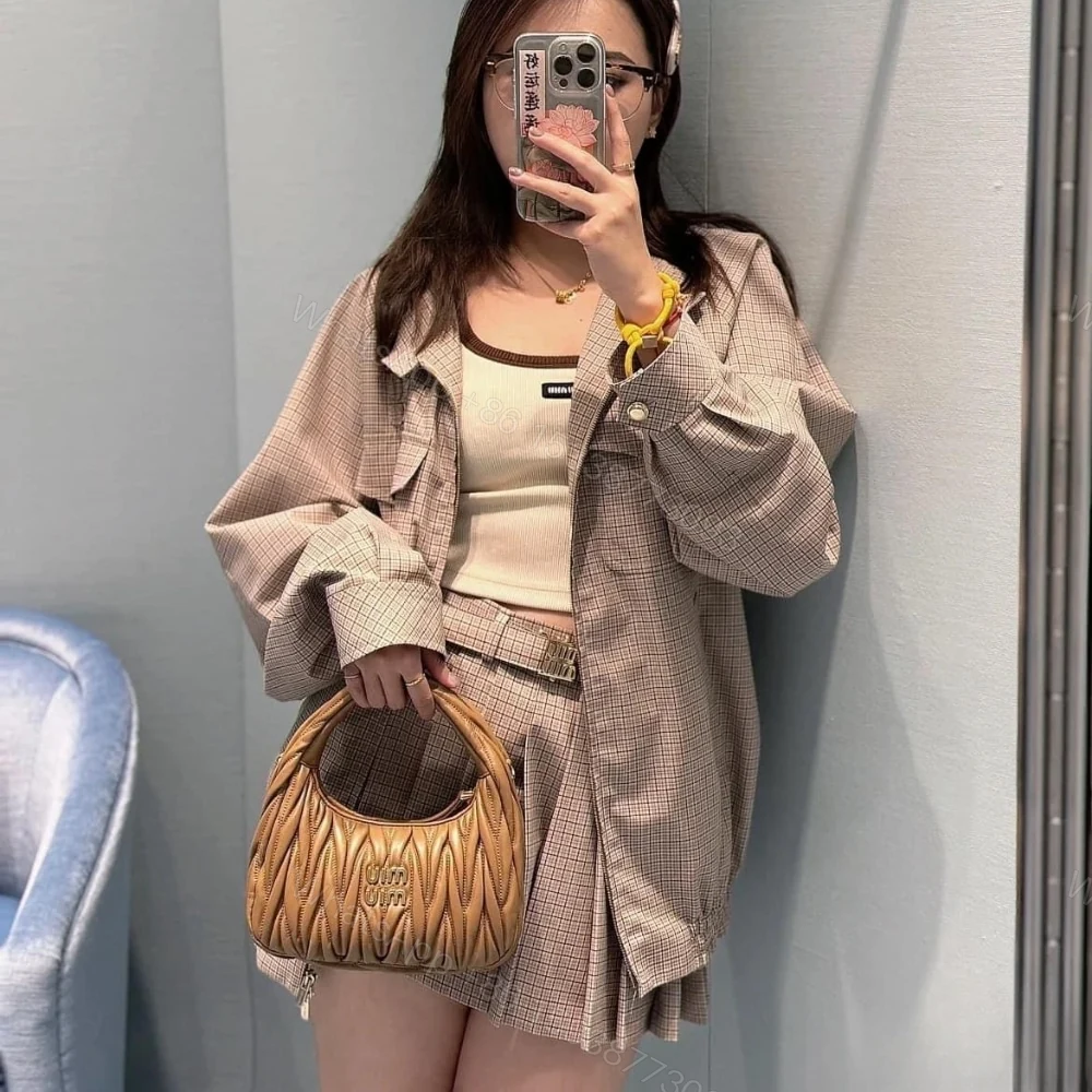 View 5 of MIUMIU WANDER MATELASSÉ NAPPA HOBO BAG CARAMEL 23CM 5BC125 AN88 F098L V OOY