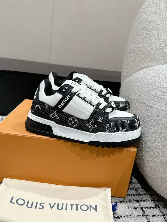 View 9 of Modern Bold Texture Sneaker: LV-Inspired Luxury, All-Day Comfort