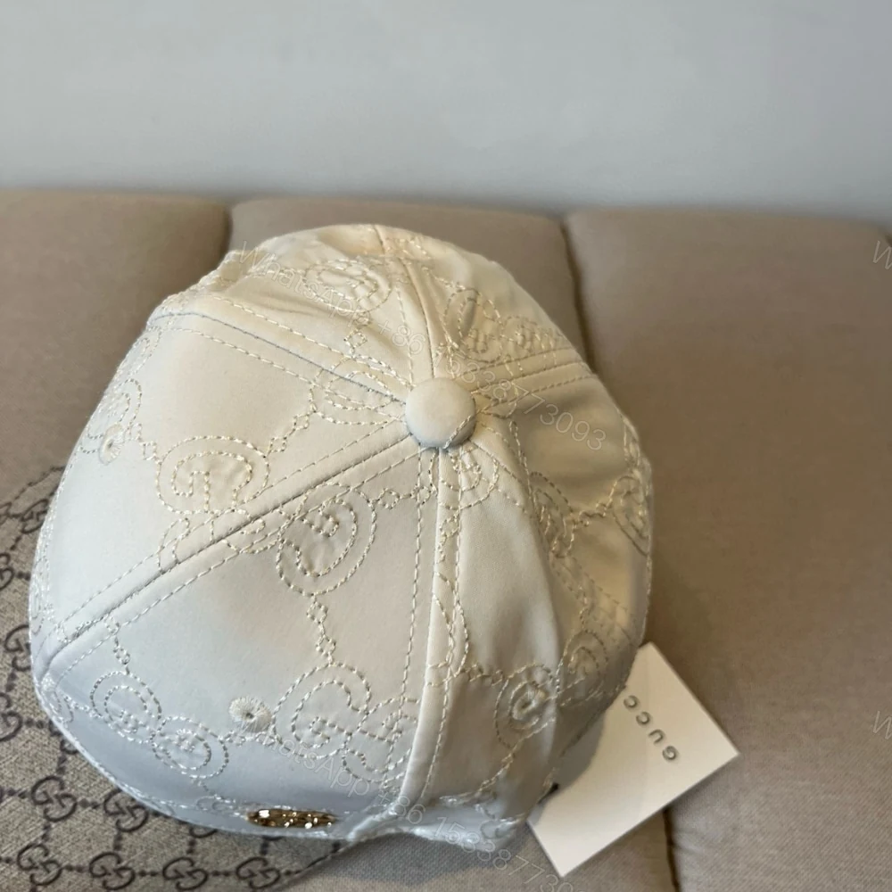View 5 of GUCCI GG CANVAS BASEBALL HAT BEIGE