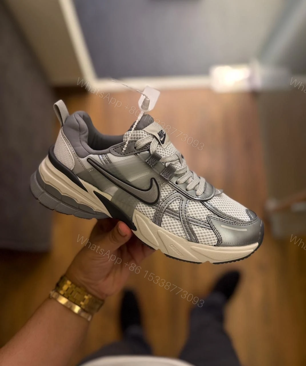 View 4 of FIRST COPY NIKE RUN V2K METALLIC SHOES