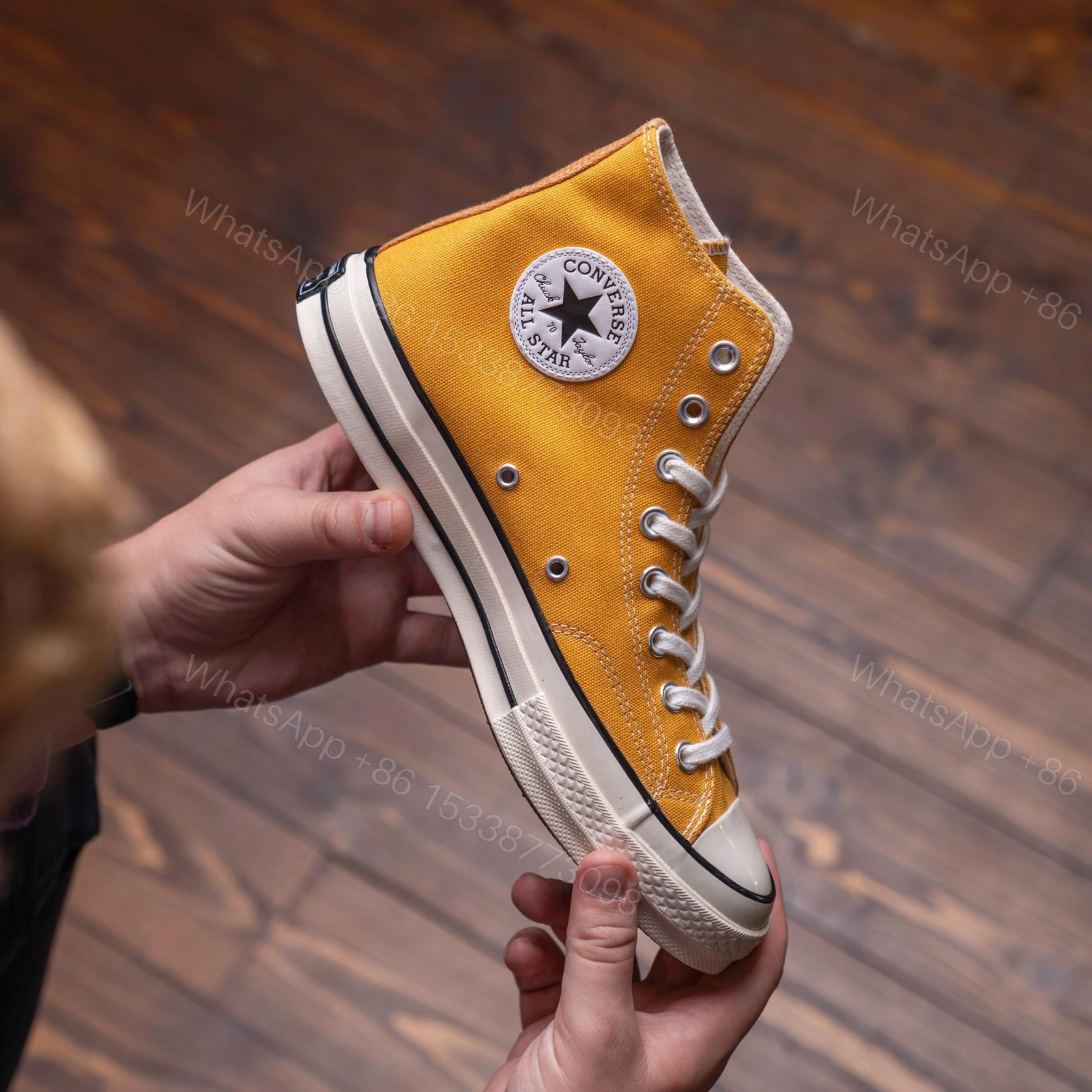 View 3 of FIRST COYP CONVERSE CHUCK 70 MID YELLOW FOR MEN