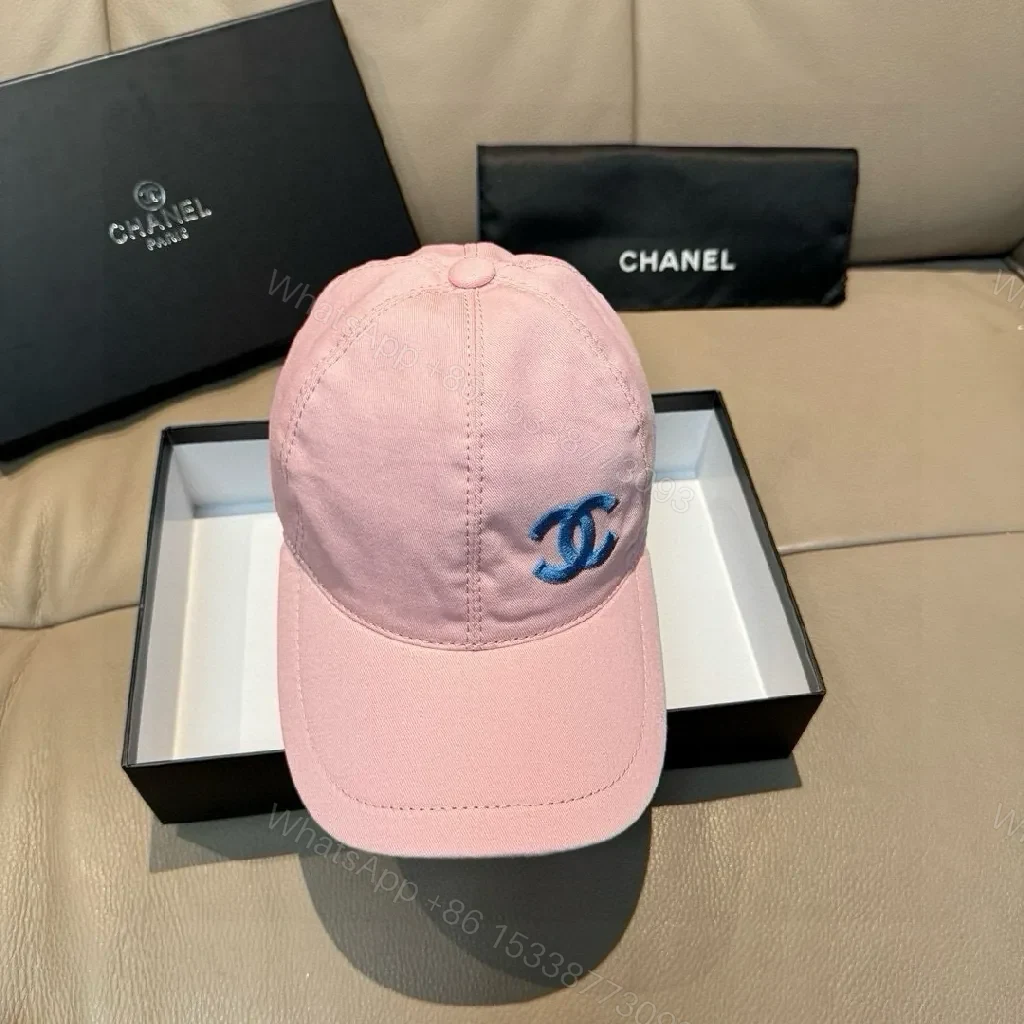 View 4 of Subtle Pink Signature Cap: Luxe Embroidery & Modern Chic