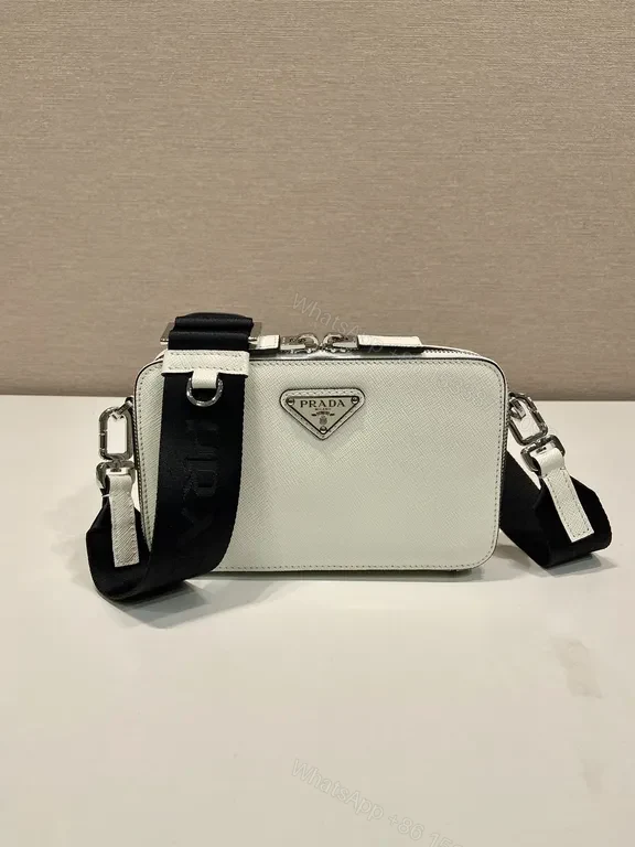 Shimmer Prada Saffiano Crossbody â€” Compact Luxury, Secure Shine — view 1