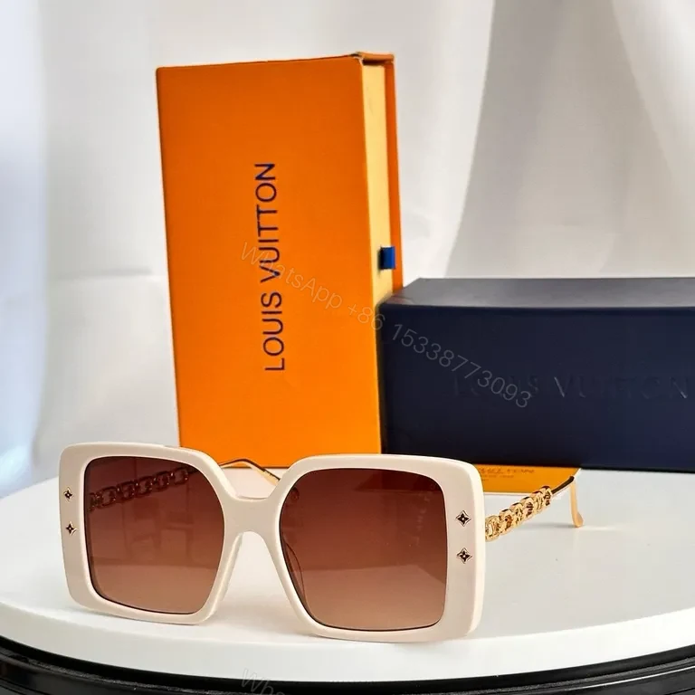 View 2 of Bold Pink LV-Detail Sunglasses: Oversized Square Frame