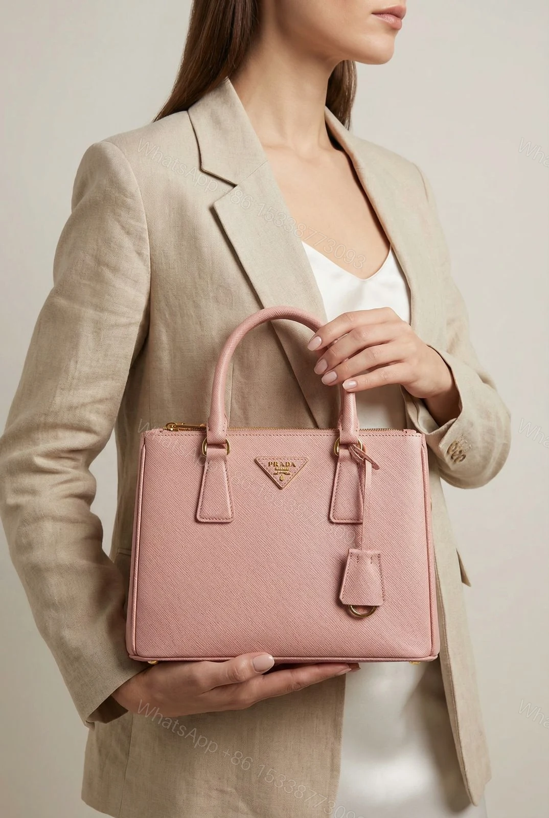 View 2 of Prada Galleria Saffiano Leather Bag First Copy | AAA+ Replica