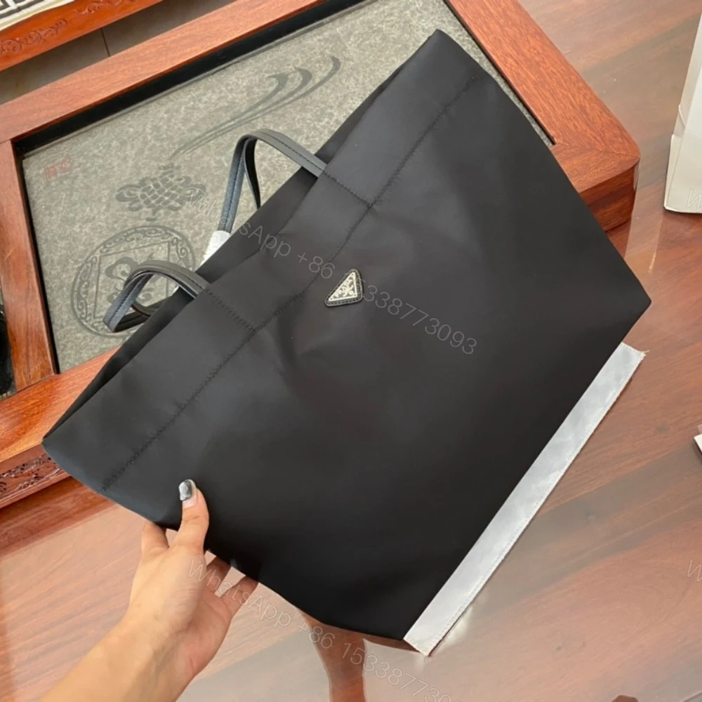 View 2 of Prada Re-Nylon And Saffiano Tote Bag Black