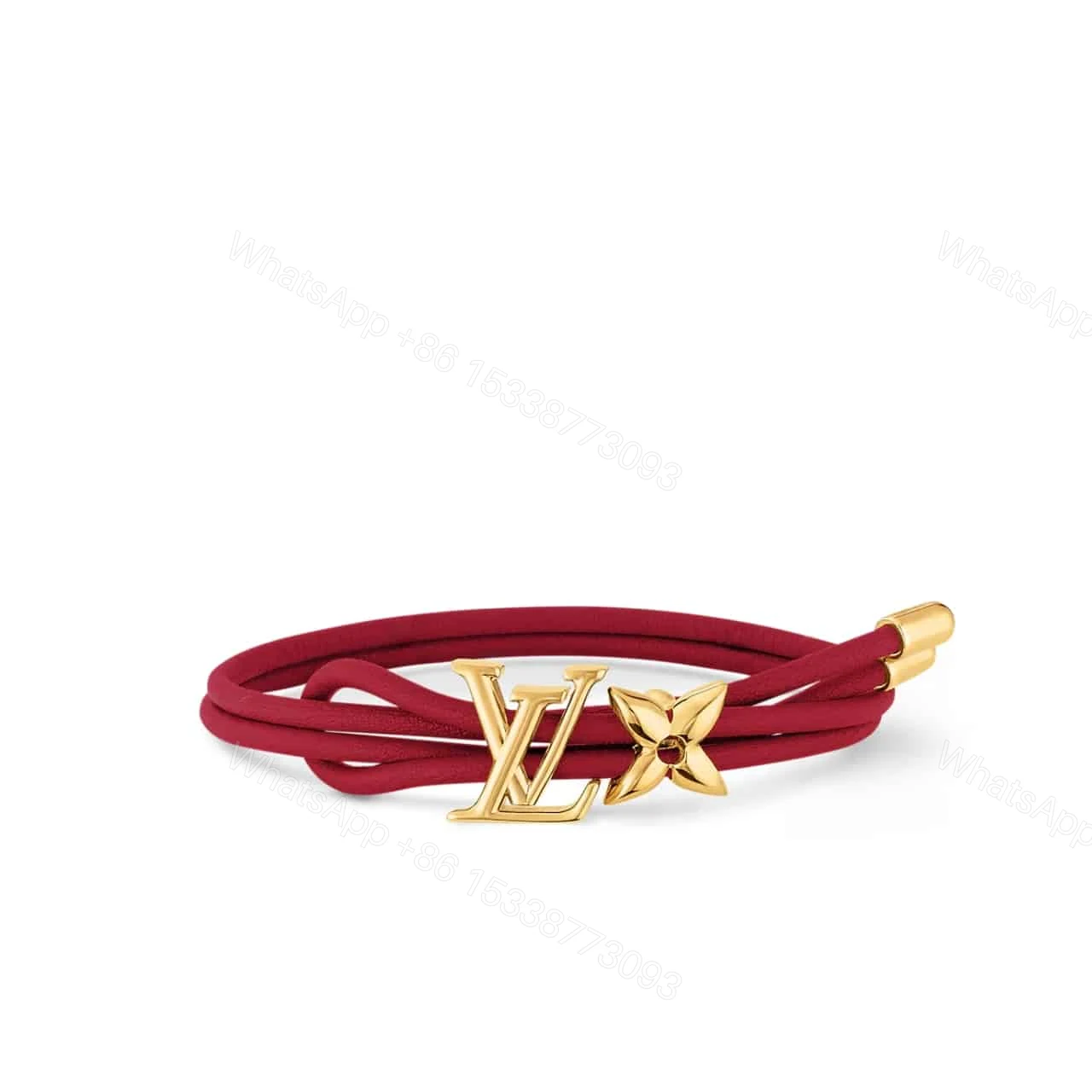 LOUIS VUITTON BLOOM BRACELET RED M8916Z — view 1