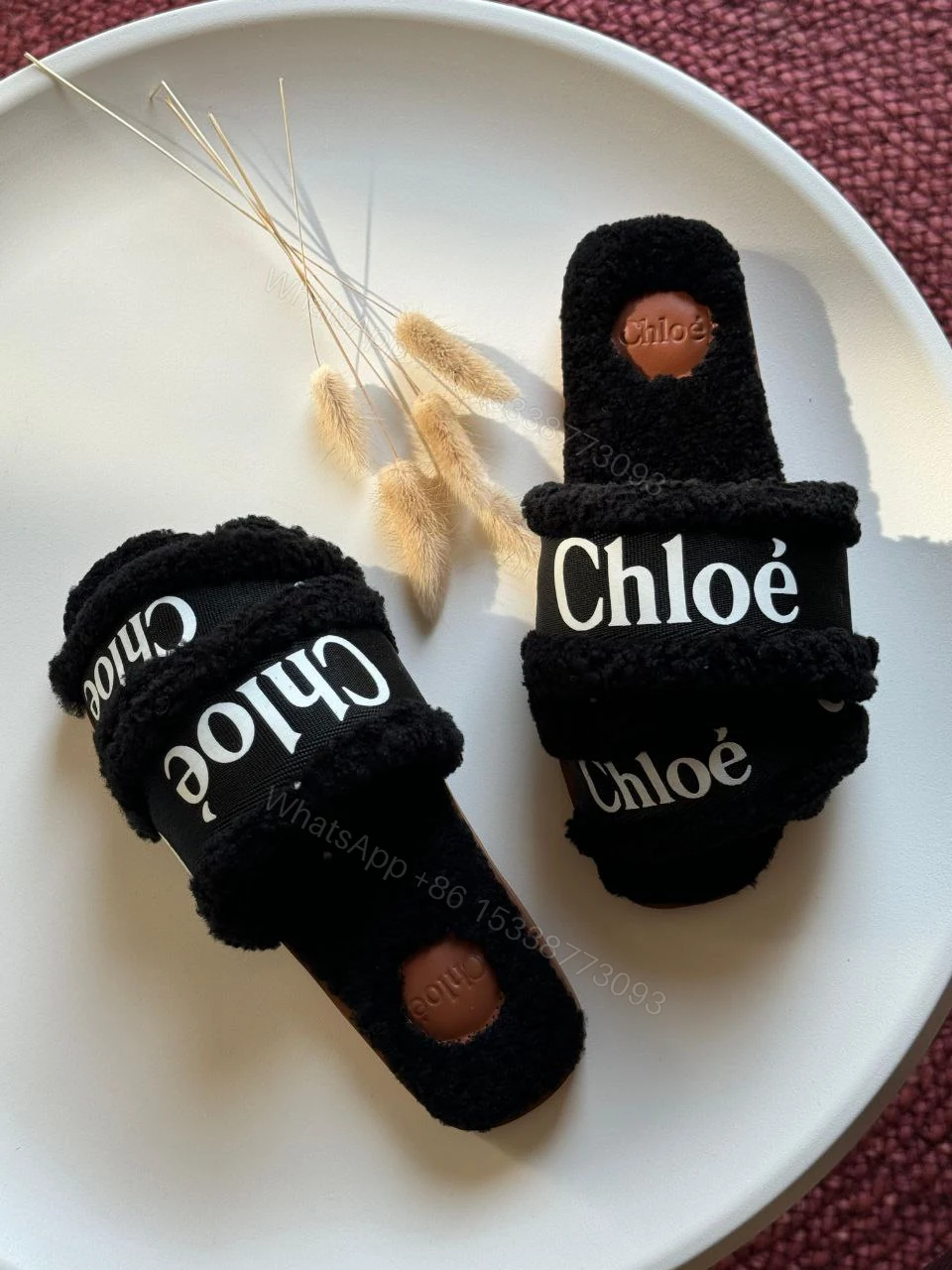 View 16 of Chloé Marcie faux fur mules & clogs