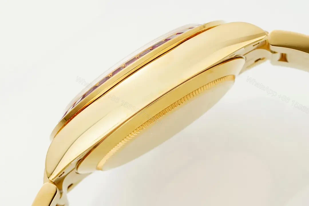 View 7 of Glamorous pink diamond daytona replica 40MM Yellow Gold Edition RG-DAYTONA-PINK-DIAMOND-YG