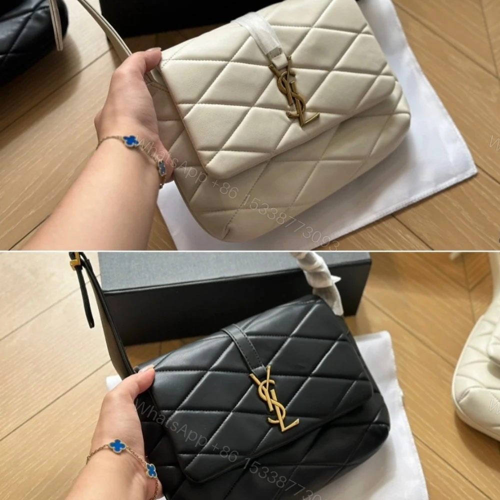 View 9 of Saint Laurent Le 57 Quilted Shoulder Bag Black 21Cm