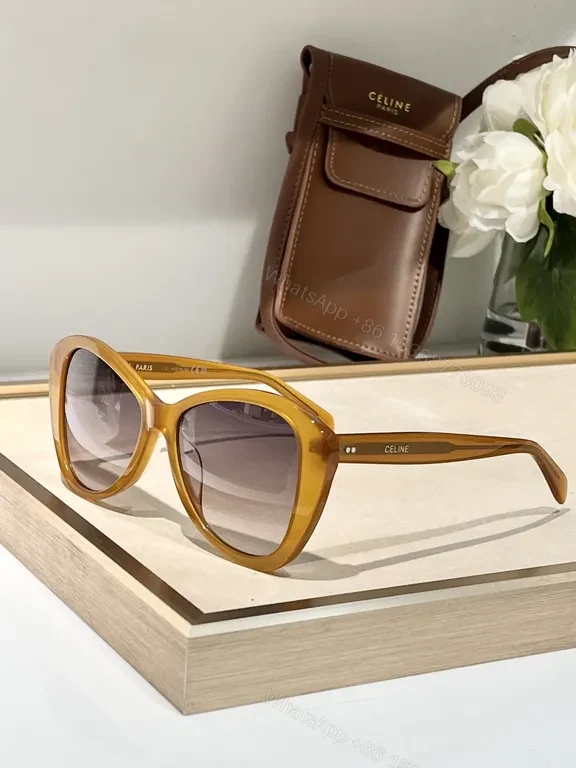 View 8 of Lux Burgundy Classic Sunglasses â€“ CELINE-Inspired, UT UV400