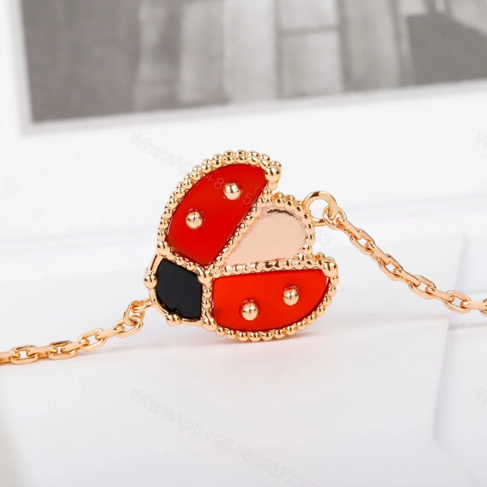 View 4 of 高仿首飾VanCleef&Arpels*RP7R100瓢蟲玫瑰金手鏈