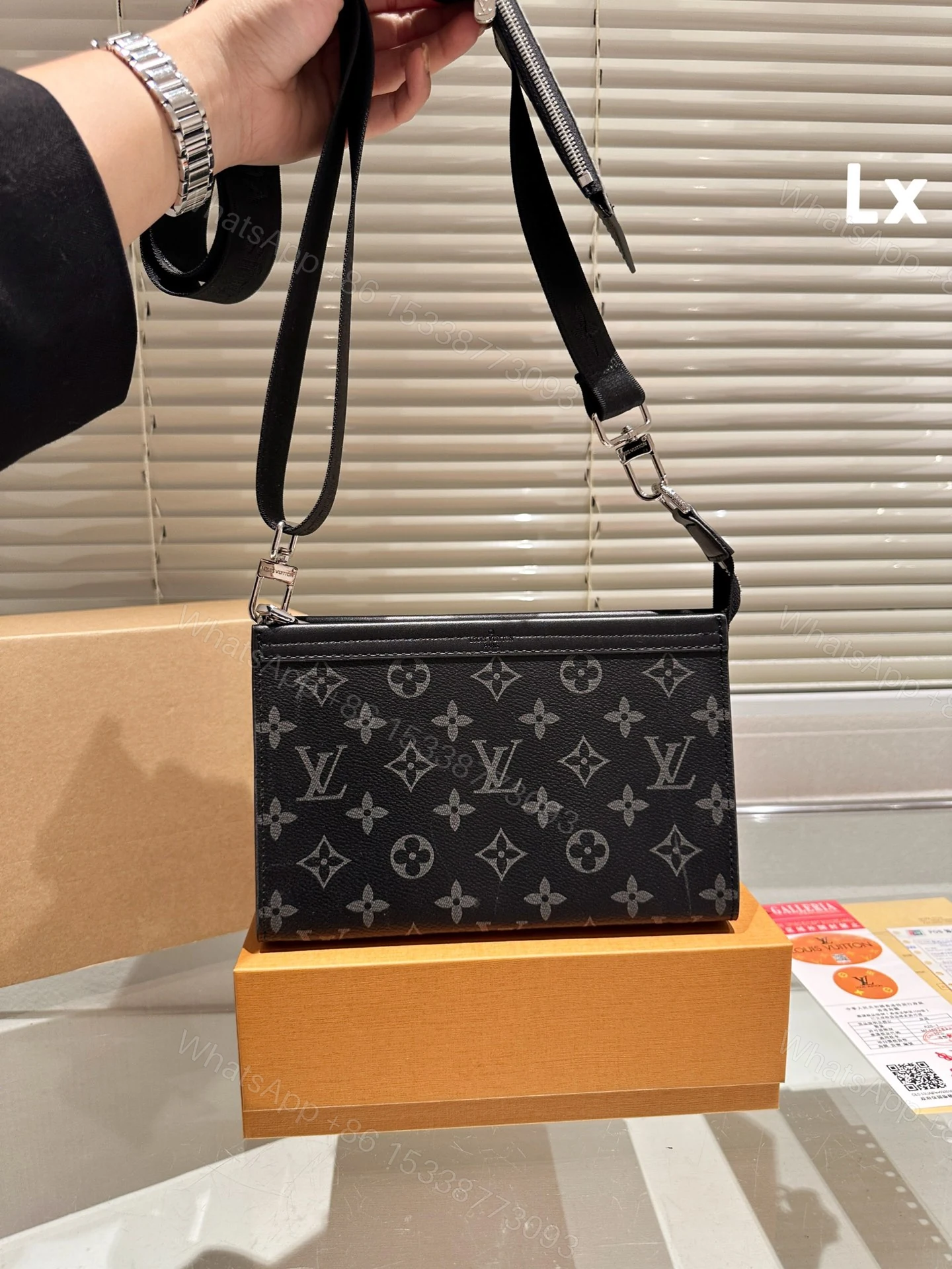View 3 of LOUIS VUITTON Monogram Eclipse Gaston Wearable Wallet