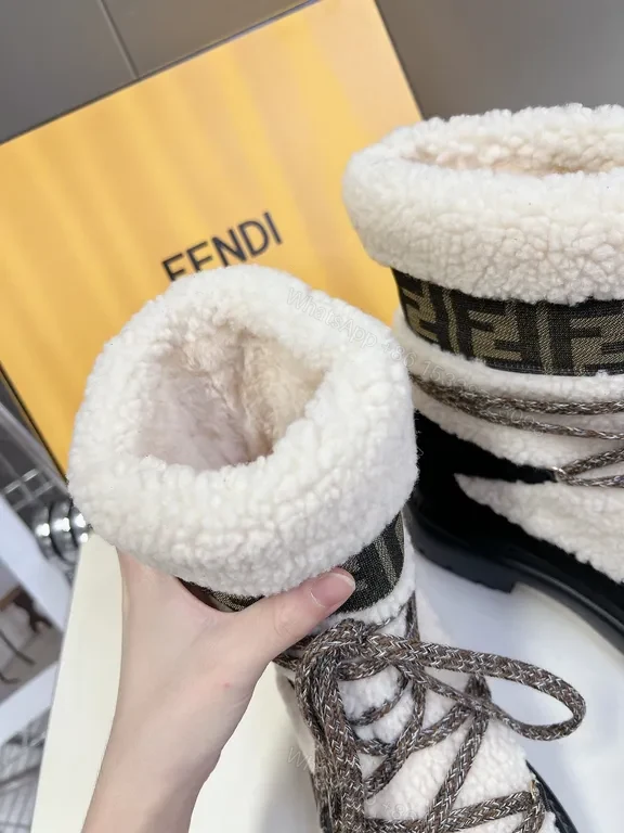View 5 of Luxury Fendi-Influence Ankle Boot: Textured Leather, Bold Silhouette