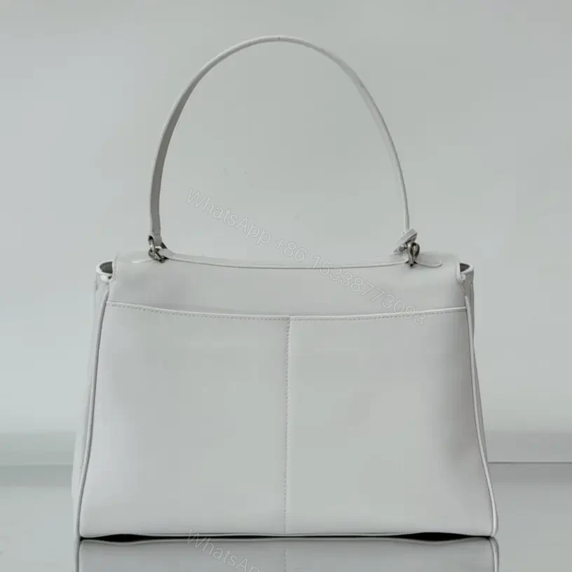 View 2 of 高仿Balenciaga*Rodeo系列V69016小牛皮手袋白銀中號免檢版