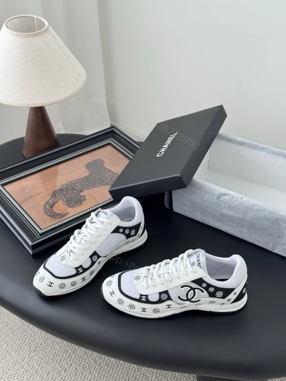 View 4 of Monochrome Luxe Sneakers: Premium Comfort, Couture-Inspired Feeling