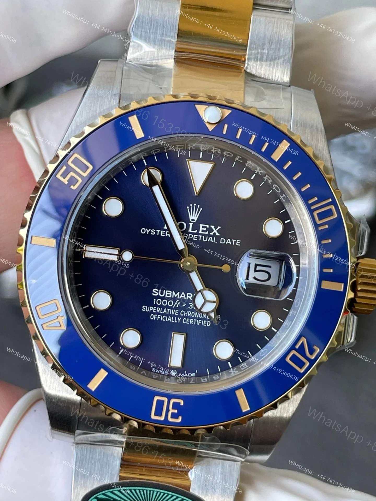 View 5 of Rolex Super Clone Watches 1:1 Bluesy Submariner 126613LB VS3235 Movement 41mm V2 Weighted