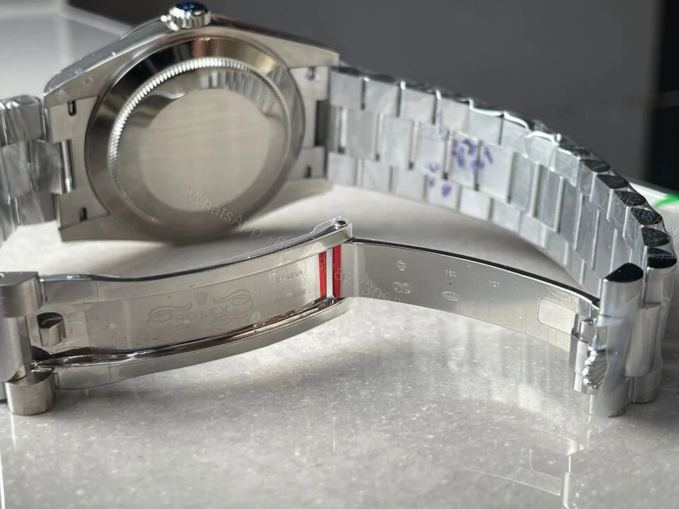 View 9 of GMF Factory 1:1 Rolex DayDate 40mm 228239 Gain Weight SS/tungsten Blue Dial Roman Markers A3255