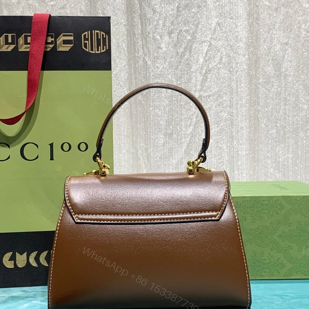 View 4 of Gucci Horsebit 1955 Top Handle Bag Light Brown 29Cm